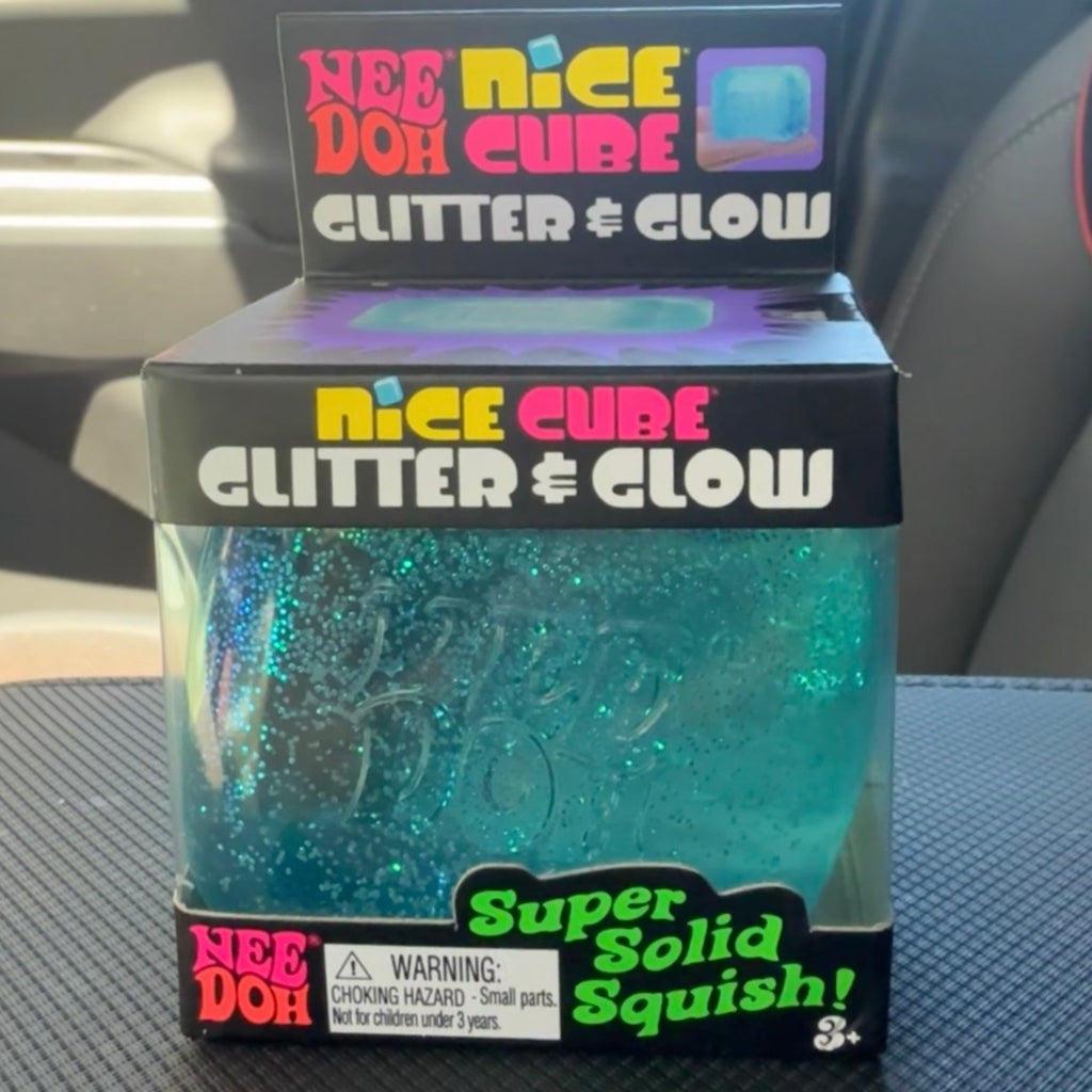 NeeDoh Nice Cube Glitter & Glow