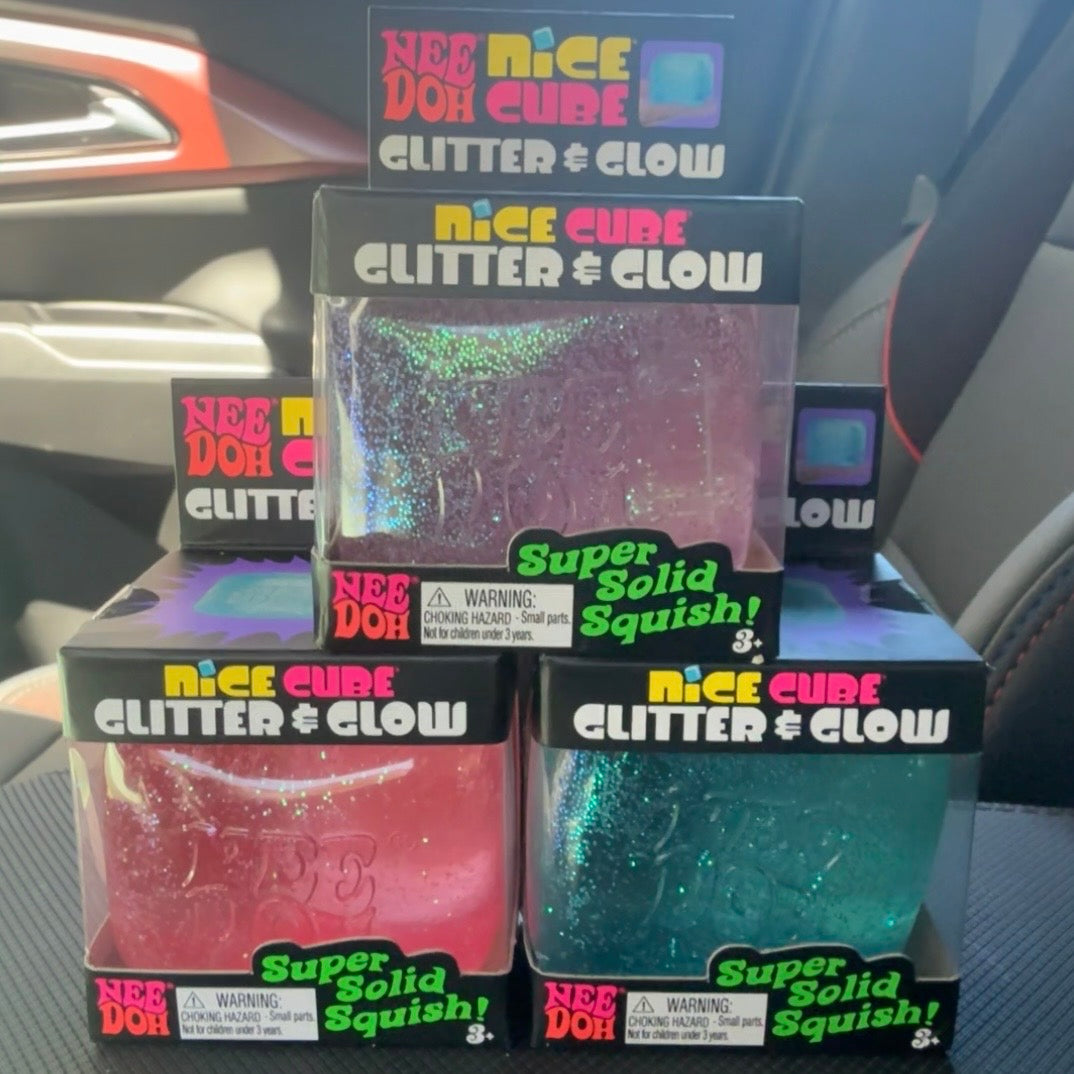 NeeDoh Nice Cube Glitter & Glow