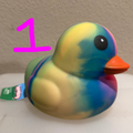 Sunny Days Jumbo Squeezy Ducks - Tie Dye Blue