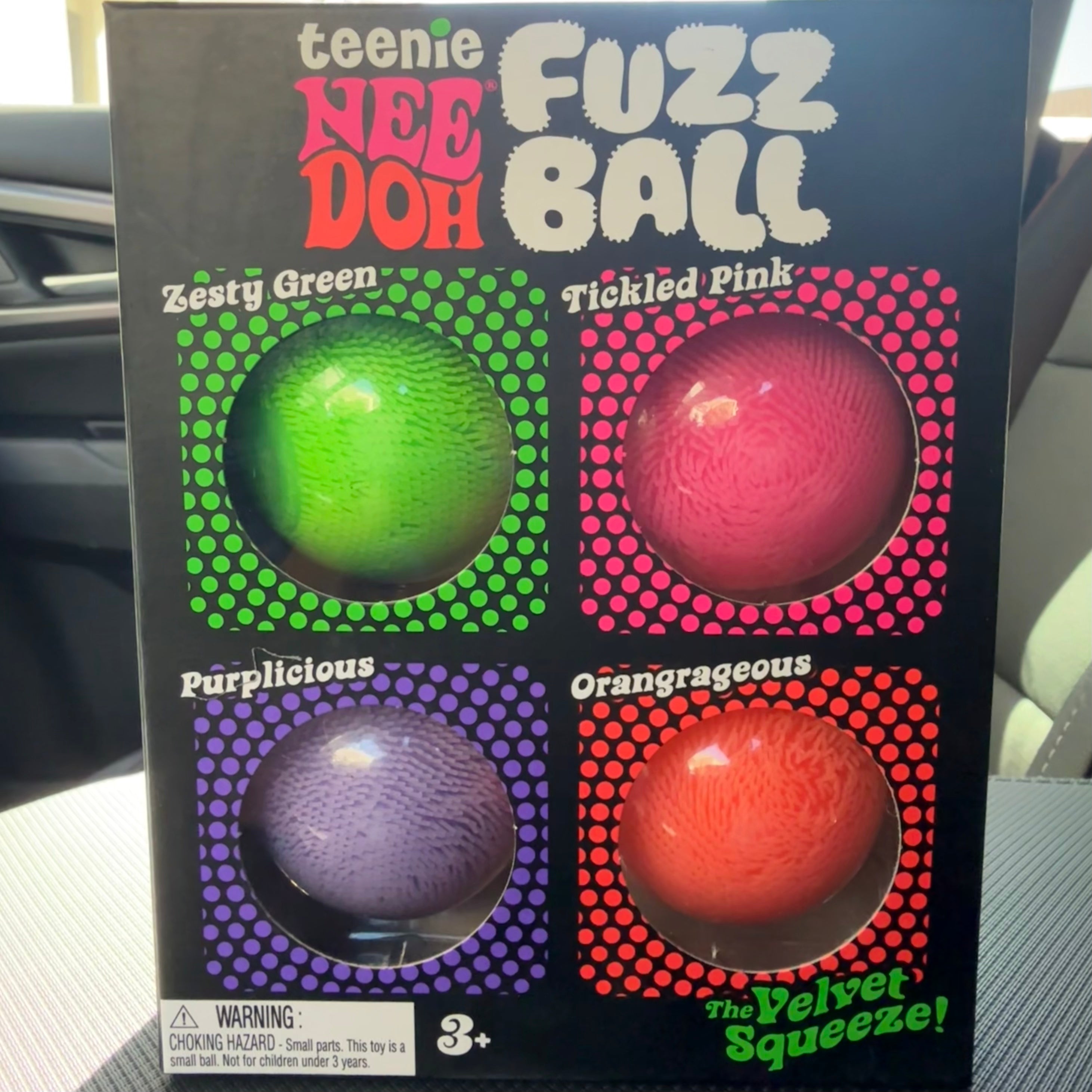 NeeDoh Teenie 4 Fuzz Ball Pack